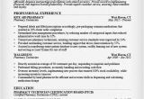 Resume Sample for Pharmacy assistant Pharmacy Technician Resume Sample Writing Guide