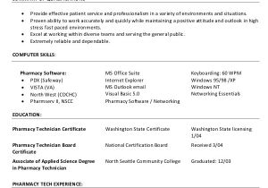 Resume Sample for Pharmacy Technician Technician Resume Template 8 Free Word Pdf Documents