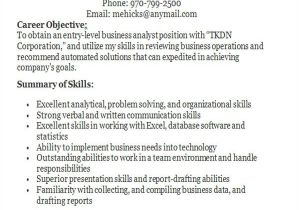 Resume Samples for Business Analyst Entry Level 18 Business Resume Templates Pdf Doc Free Premium