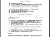 Resume Samples for Experienced software Professionals software Engineer Resume Sample Occupational Examples
