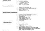 Resume Samples for High School Students Applying to College Example Resume for High School Students for College