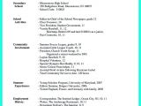 Resume Samples for High School Students Applying to College for High School Students It is sometimes Troublesome to