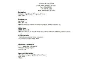 Resume Samples for Highschool Students with No Work Experience 10 High School Student Resume Templates Pdf Doc Free