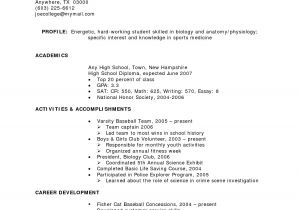 Resume Samples for Highschool Students with No Work Experience High School Student Resume with No Work Experience Resume