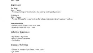 Resume Samples for Highschool Students with No Work Experience Resume for High School Students with No Work Experience