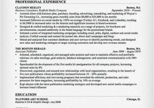 Resume Samples for Marketing Professionals Marketing Resume Sample Resume Genius