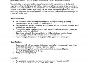 Resume Samples for Photographers Sample Resume Photography Proposal Template Bongdaao Com