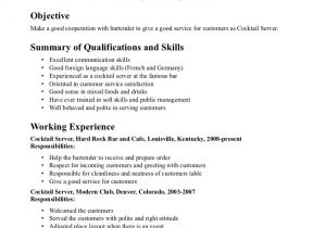 Resume Samples for Server Position Catering Server Resume Job Description for Servers
