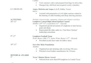 Resume Samples for Students In High School 7 Sample High School Resume Templates Sample Templates