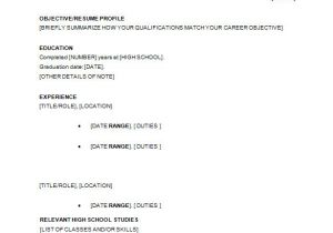 Resume Samples for Students In High School 9 Sample High School Resume Templates Pdf Doc Free