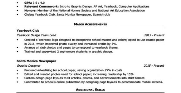 Resume Samples for Students In High School High School Resume Template Writing Tips Resume Companion