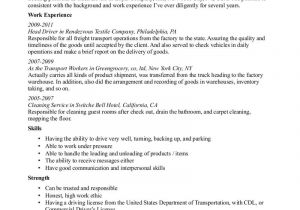 Resume Samples for Truck Drivers with An Objective Cdl Truck Driver Resume Template Resume Template