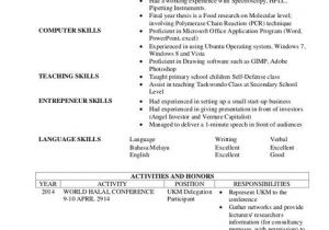 Resume Skills Examples for Students Resume Examples for Students In Food Science In 2019