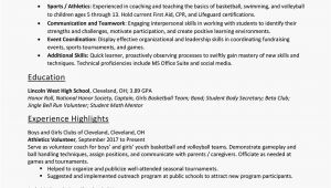Resume Skills Examples for Students Resume Skills for High School Students with Examples