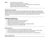 Resume Summary Samples for It Professionals 7 Sample Professional Resumes Sample Templates