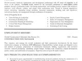 Resume Template for Construction Construction Resume Examples Project Scope Template