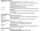 Resume Template for High School College Resumes for High School Seniors Best Resume