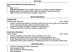 Resume Template for High School High School Resume Template Writing Tips Resume Companion