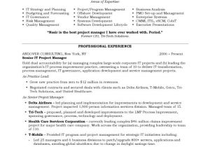 Resume Template for Project Manager Project Management Resume Ingyenoltoztetosjatekok Com
