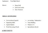 Resume Template for Students In High School 10 High School Resume Templates Free Samples Examples