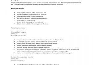 Resume Template for Teaching Job Resume for Teaching Position Best Letter Sample