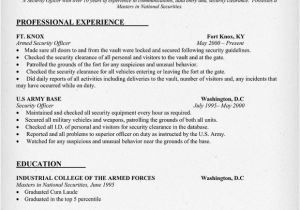 Resume Template Military Experience Example Resume Navy Cv Example