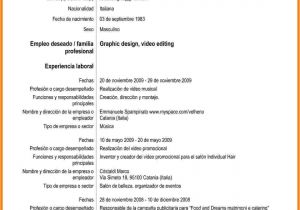Resume Templates En Espanol 7 Curriculum Vitae Ejemplo Espaa Ol theorynpractice