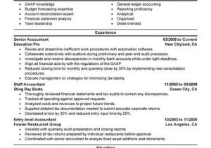 Resume Templates for Accounting and Finance Best Accountant Resume Example Livecareer