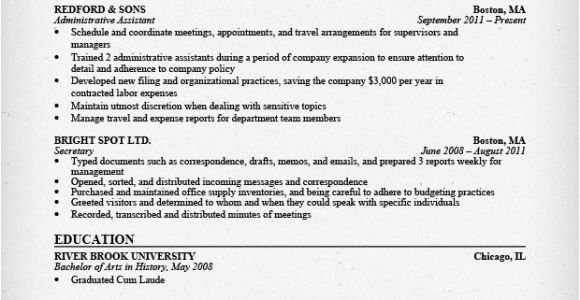 Resume Templates for Administrative assistants Administrative assistant Resume Sample Resume Genius