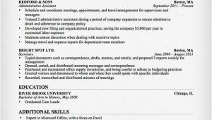 Resume Templates for Administrative Positions Administrative assistant Executive assistant Cover