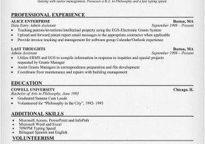 Resume Templates for Administrative Positions Administrative assistant Job Description for Resume