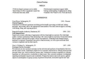 Resume Templates for Administrative Positions Clerical Resume Sample Best Professional Resumes