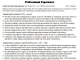 Resume Templates for Administrative Positions Sample Resume for Administrative assistant In 2016