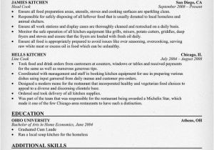Resume Templates for Cooks Cook Resume Resume Samples Across All Industries
