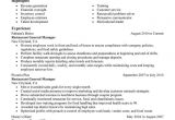 Resume Templates for Restaurant Managers Restaurant Manager Resume Examples Created by Pros