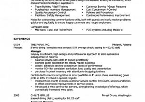 Resume Templates for Restaurant Managers Restaurant Manager Resume