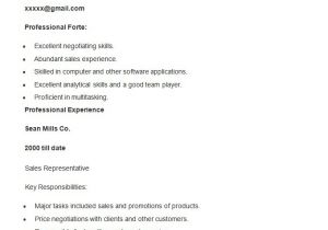 Resume Templates for Sales Positions Sales Resume Template 41 Free Samples Examples format