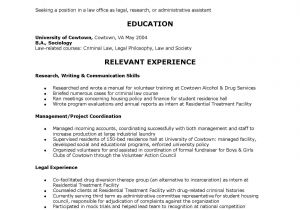 Resume Templates for sociology Majors sociology Resume Examples Examples Of Resumes