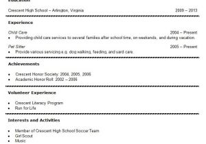 Resume Templates for Students In High School 36 Student Resume Templates Pdf Doc Free Premium
