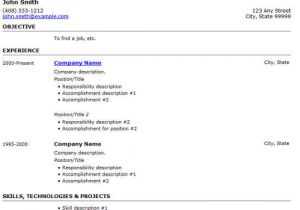 Resume Using Basic HTML Tags 25 Free HTML Resume Templates for Your Successful Online