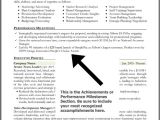 Resume with Achievements Sample Cv Examples Key Achievements