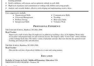 Resume Word format for Teaching Job Elementary School Teacher Resume Teacher Resume Template