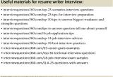 Resume Writer Job Interview Questions top 10 Resume Writer Interview Questions and Answers