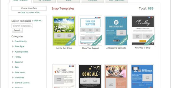 Retail Email Templates Retail Specific Email social Posts and Websites Snapretail