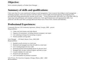 Retail Job Application Resume Basic Retail Store Manager Resume Template