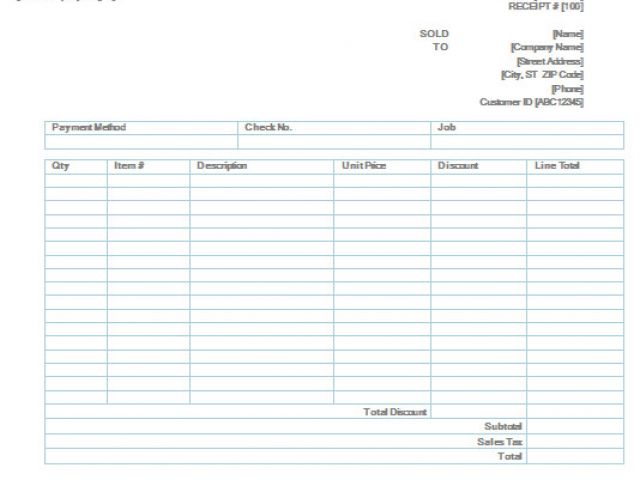 Retail Receipt Template Retail Receipt Template Fieldstationco Sales ...