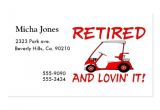 Retired Business Cards Templates Retired Lovin It Business Card Template Zazzle