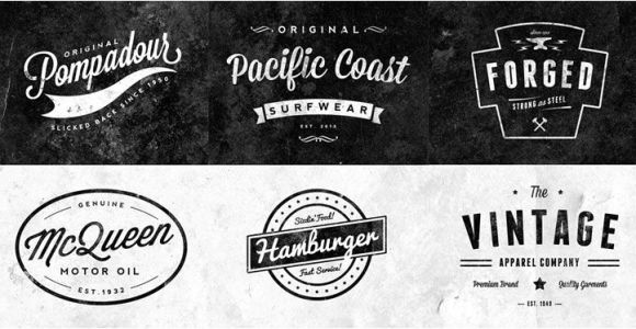 Retro Logo Template Psd 15 Free Vintage Logo Badge Template Collections