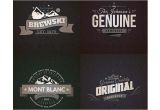 Retro Logo Template Psd Realistic Vintage Logo Templates Psd