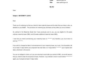 Returning to Work after Maternity Leave Cover Letter Brilliant In Addition to Gorgeous Sample Maternity Leave